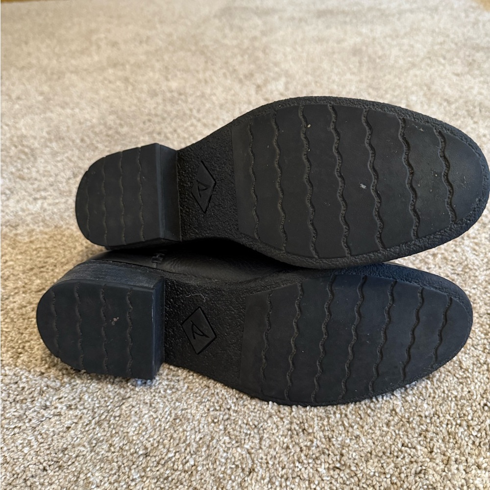 Sperry Black Leather Chelsea Booties - Picture 6 of 6